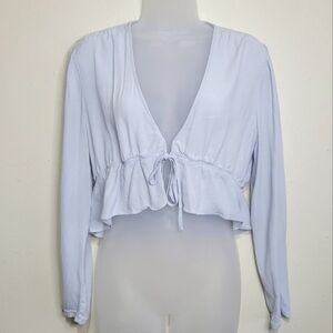 Aritzia Light Blue Blouse